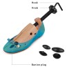 Kevenanna Pair Of Premium Professional 4-Way Wooden Shoe Trees, Wooden