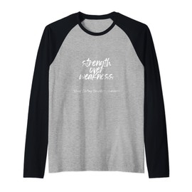 Strength Over Weakness - Blood Clotting Disorders Awareness Raglan Baseball Tee