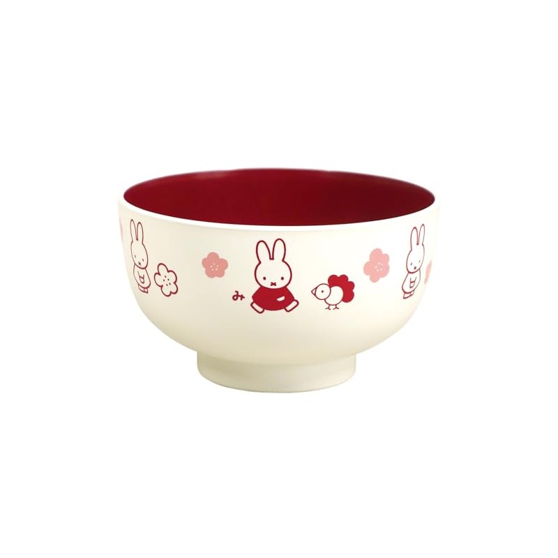 Dick Bruna "Miffy" Painted Soup Bowl, Bowl Approx. 4.7×2.8 inches,