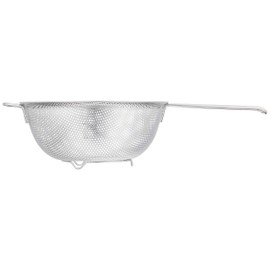 Pearl Metal HB-4120 Punch Strainer, 7.1 inches (18 cm), Foot Included, Stainless Steel, At Aqua HB-4120, Silver