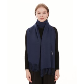 Pashmina Scarf and Shawls for Women - Pashmina Scarf for Evening Dresses - Pashmina Scarf for Bride and Wedding - Pashmina Travel Scarf Autumn Winter Scarf for Women - Pashminas For Women, navy blue