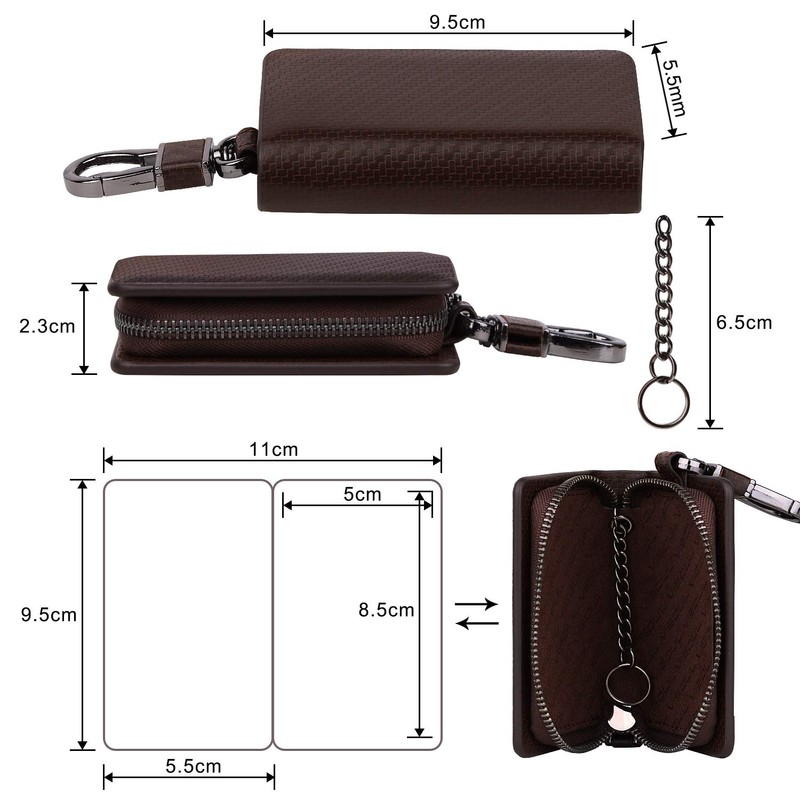 VISOUL Smart Key Case, Genuine Italian Leather, Cover Type, Key