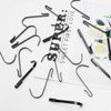 Cionyce 20 Pcs J Shaped Hook, Snap On Hooks Stainless