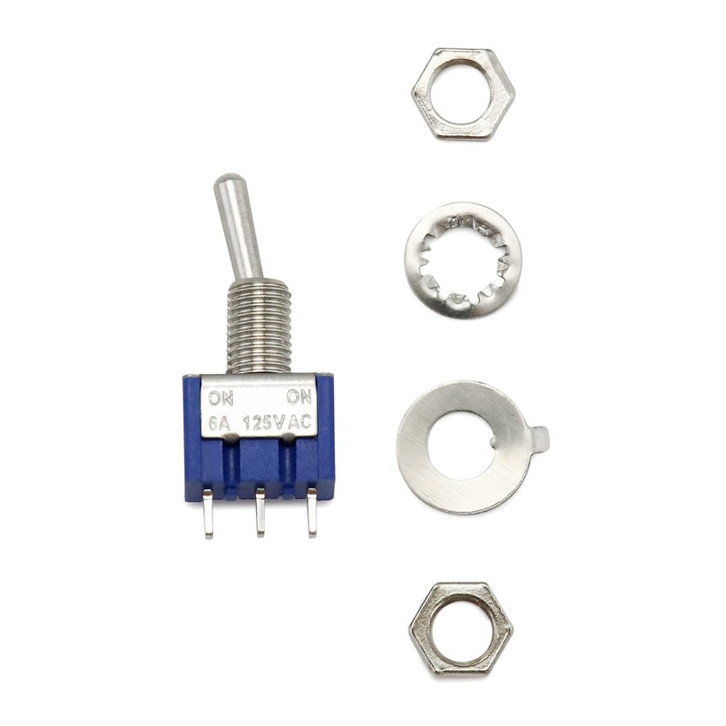 QWORK Pack of 20 Mini Toggle Switch SPST AC 125V