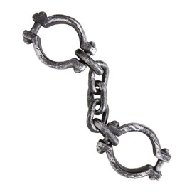 W WIDMANN MILANO Party Fashion 1905M Prisoner Chain in Metal Look, Crook, Outbreaker, Costume, Accessory, Carnival, Theme Party