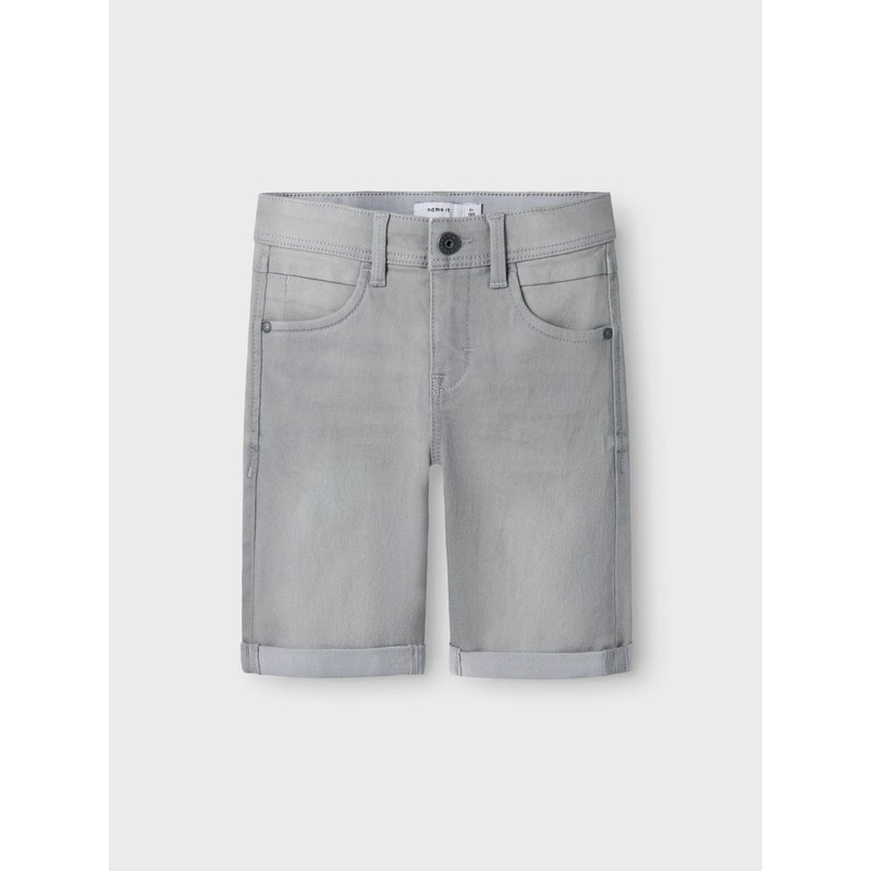 Name It Boys' Denim Shorts, Medium Grey Denim