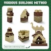 ekuzi Masonry Profile Building Bricks Set, Building Blocks Includes Medium