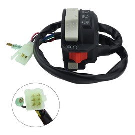 STABSOLI Left Handlebar Switch & Solenoid Relay & Ignition Switch for Yamaha Kodiak 400 1993-1995 Big Bear 350 1995-1996 Moto-4 350 1995 Warrior 350 1996-2001 4GB-83973-09-00