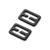 TANJUN 2PCS Metal Buckle Webbing Belt Slide Buckle Hardware Webbing