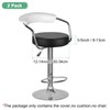 M METERXITY 2-Pack Bar Stool Covers Round, for 12-14 Inch