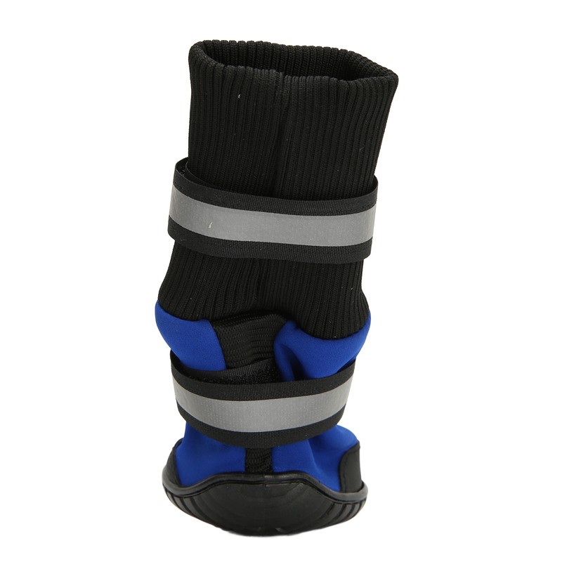 4Pcs Dog Boots Waterproof Pet Booties Reflective Breathable Wearproof High