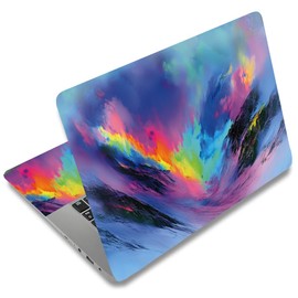 SUPERDANT Colourful Snowy Mountains Laptop Skin Laptop Sticker Dustproof Waterproof Art Sticker Protection 12" 13" 13.3" 14" 15.4" 15.6" Notebook Sticker Protection