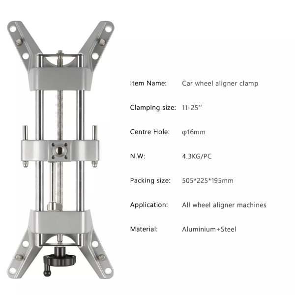 TAISHI 11'' to 25'' Rim Wheel Alignment Rack Rim Clamp