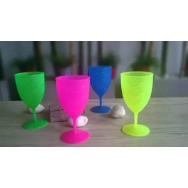 KM 10 Copa Fiesta Plástico Colores Neón 400ml.