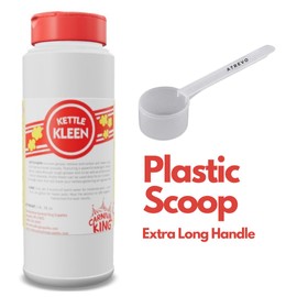 ATREVO Kettle Kleen - Popcorn Machine Cleaner Kit. Home and Concession Equipment. 31 Oz (2 Lb) Caustic Free Scoop Extralong.