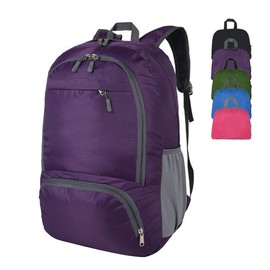 HYCOPROT 35L Packable Backpack Ultra Lightweight Foldable Rucksack Water Resistent Breathable Bag for Men Women Outdoor Camping Walking Hiking Climbing Travel Daypack (Purple)