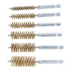 Brass Wire Bore Cleaning Brush Set - 6 Pieces with