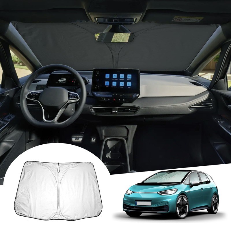 GAFAT V-W ID.3 ID3 2025-2021 Sun Protection Front Windscreen Indoor,