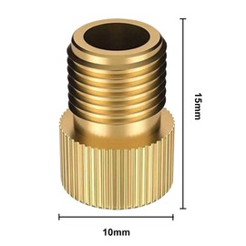 2pcs Presta to Schrader Bike Pump Valve Adaptor Converter,Bike Bicycle Pump Adapter Valve Copper Adapter,Bike Pump Adaptor with Rubber Inner Ring,Adapter for Bike Tire Inflator Air Pump Compressor