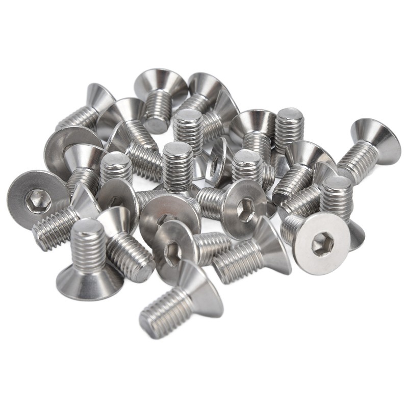 30pcs M10 Allen Socket Screws 10mm A2 Stainless Steel Countersunk