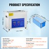 VEVOR Commercial Ultrasonic Cleaner 6L Professional Ultrasonic Cleaner 40kHz with