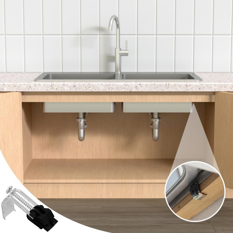 GmeDhc Pack of 10 Undermount Sink Clips Kitchen Sink Fixing