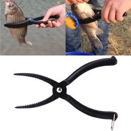 Ausla Fish Gripper, ABS Grip Tackle Tool für Einfache Fangen und Freisetzung mit Hakenentfernungszange, Lippenhalter und Triggerklemme
