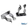 SeaLux Pair Stainless Steel Boat Hook Spring Clamp Holder Bracket