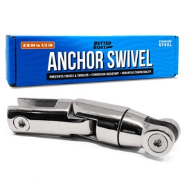 Better Boat Anchor Swivel Stainless Steel Anchor Swivel Shackle Chain Swivels 3/8" to 1/2 "