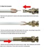 10x BNC Male with Gold Screw (Copper) for Coaxial Cable