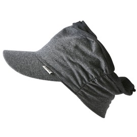 Charm (Casual Box) Sun Visor New Sweat Turban Visor, Unisex, gray (dark gray)