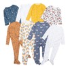 Ex UK Store Baby 3 Pack Sleepsuits Babygrows Boys Girls