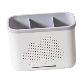 BAFOVY Kitchen Utensil Holder, Plastic Cutlery Caddy Organizer, Drainage Design, Space Saving for Kitchen Countertop or Drawer