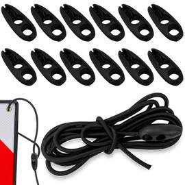 10m Luggage Straps for Warning Sign Bicycle Carrier, Bicycle Carrier Tie Down Straps, Fastening Straps, for Attaching Warning Signs Tie Down Strap Elastic Tie Down Straps Adjustable, with Buckles