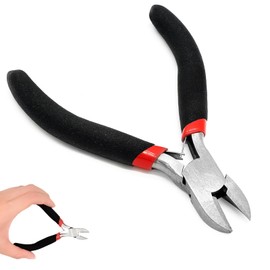 Precision Wire Cutter Flush Cutters Ultra Sharp Side Cutter Clippers with Extended Flush Cutting Edge for Electrical Wire, Crafting, Jewelry Making, Soldering and Soft Wire Snips