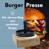 NATUMO Burger Press Set of Hamburger Press and Burger Paper