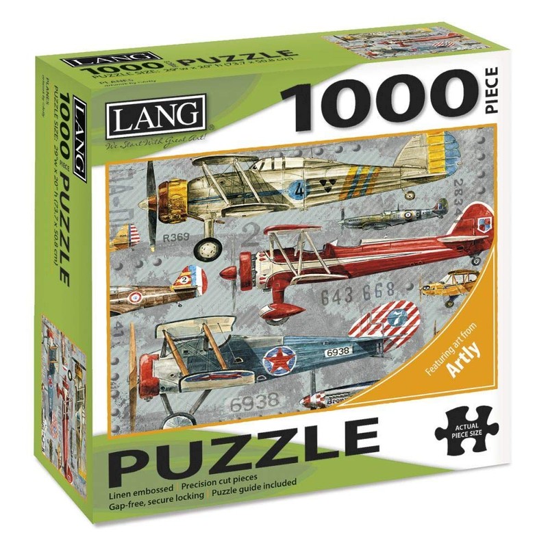 LANG - 1000 Piece Puzzle -Planes, Artwork by Artly -