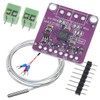 DAOKAI MAX31865 PT100 RTD-デジタルコンバータボード 3.3V/5V 温度熱電対センサーアンプモジュール Arduino用 -50～200℃ 0.5m PT100センサー付き