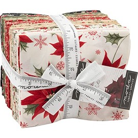 Poinsettia Plaza AB Bundle by 3 Sisters, 36 18-inch by 22-inch Precut Fabric Fat Quarters