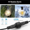 CAMANTU 2Pin Extension Cable 10FT, IP68 Waterproof Extension Lead 16AWG