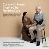 NurtureCare Gait Belt, Upgraded with Metal Buckle & Detachable Leg