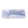 100 Sets 10mm 3/8-inch Grommet Kit Silver Sewing Eyelet Kit
