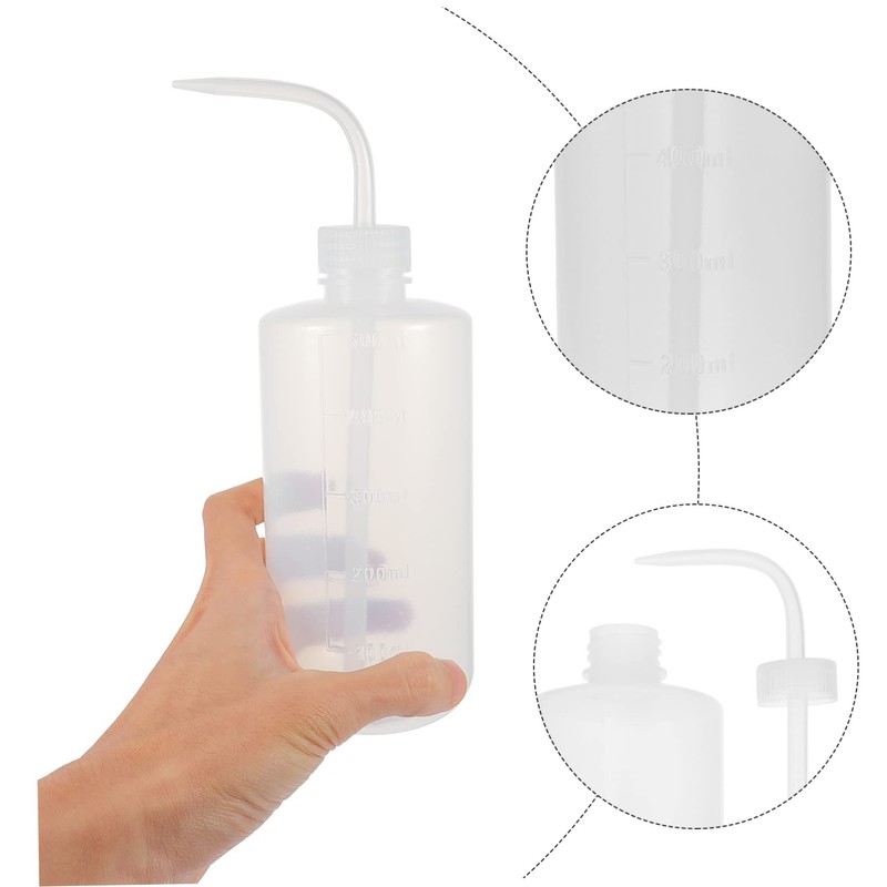 MAGICLULU 6pcs Refillable Squeeze Wash Bottles with Clear Scale and