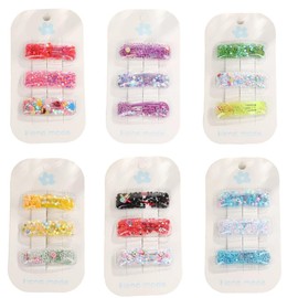 18 Hair Accessories Girls BB Clip Sequins Flower Buckle Flow Sofa Clip Cute Hair Clip Girls Side Pony Clip Glitter Hair Pin Kids Headwear