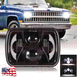 Unbranded for Chevy C10 C20 C30 K10 K20 K1500 K2500 105W 7x6 inch LED Hi/Lo Beam Headlight