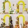 sea incrsion Yellow 7.2FT U Shaped Open Arch Backdrop, Spandex