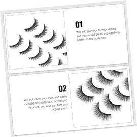 Ipetboom 10 Pairs 3d False Eyelashes Natural Look Gentle on Eyes Perfect for Makeup and Special Events