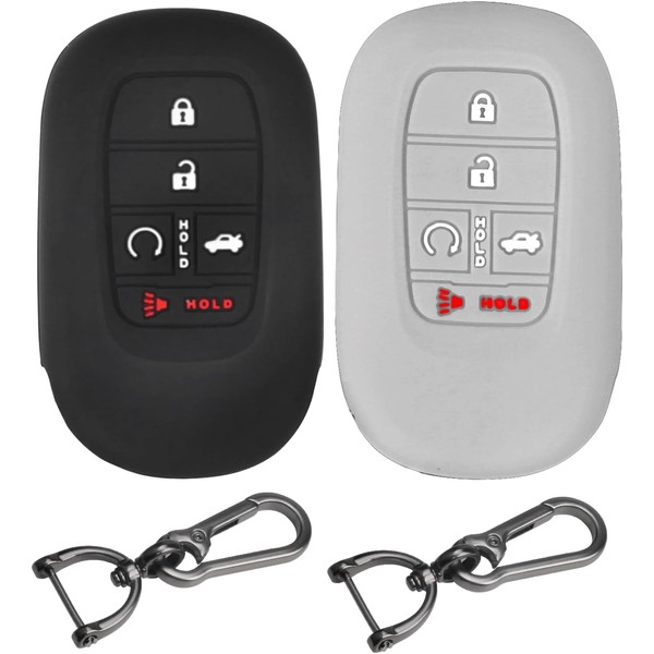 MILD EAST Key Fob Cover for Honda, 5 Buttons Silicone