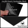UNICRAFTALE 5Pcs Black Acrylic Sheet 2mm Thick Cast Opaque Panel