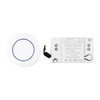 ZONADAH 220V Round Wireless Remote Control Switch 1 Channel Receiver